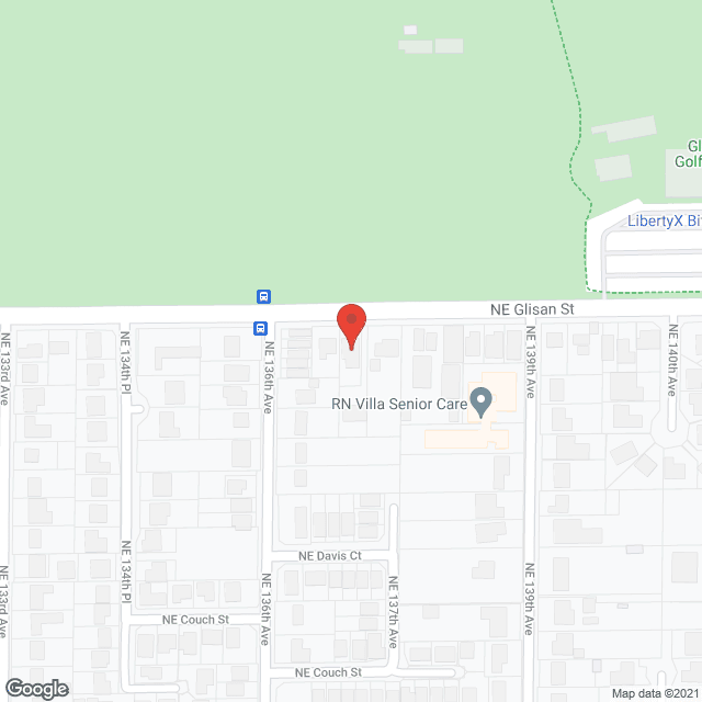 Map of the neighborhood around Glendoveer Oasis ACH