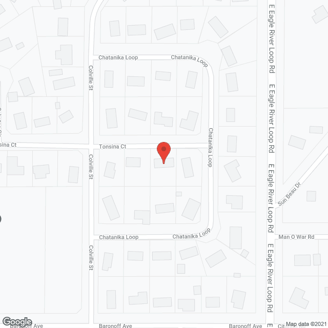 Map of the neighborhood around Scott Manor