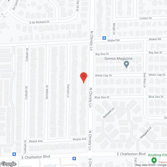 Map of the neighborhood around Sunrise Adult Care
