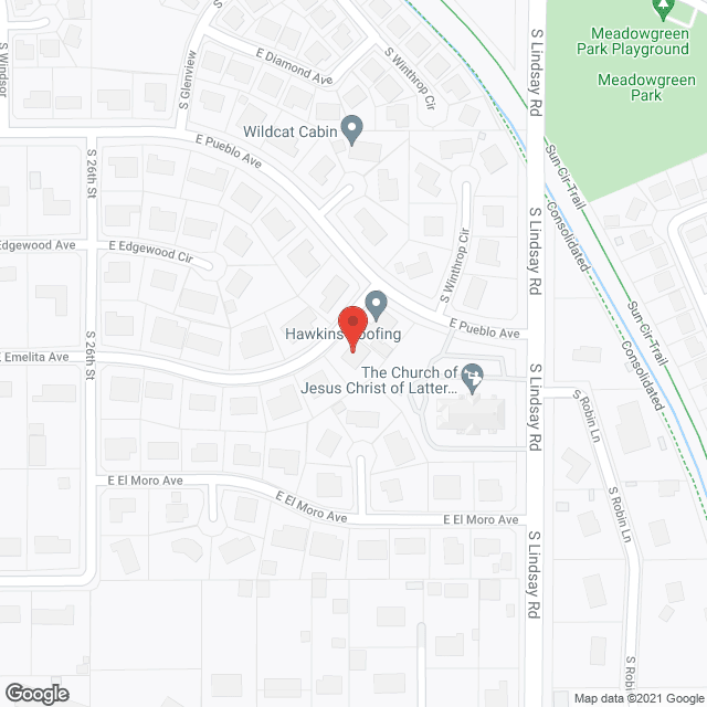 Map of the neighborhood around Caring Heart Terrace