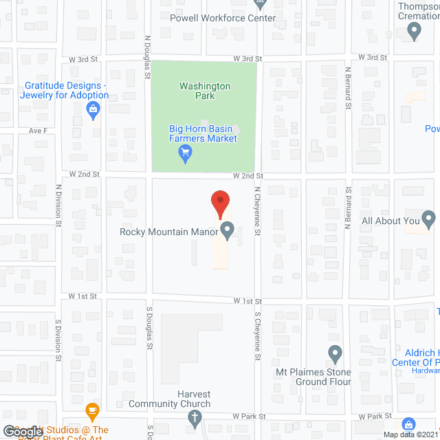 Map of the neighborhood around Rocky Mountain Manor