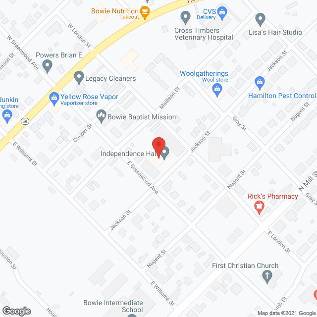 Map of the neighborhood around Independence Hall