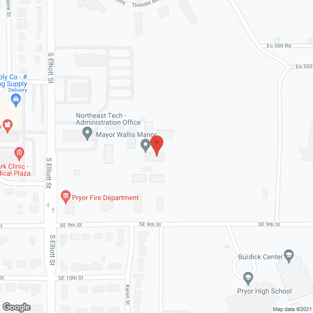 Map of the neighborhood around Venture Villa