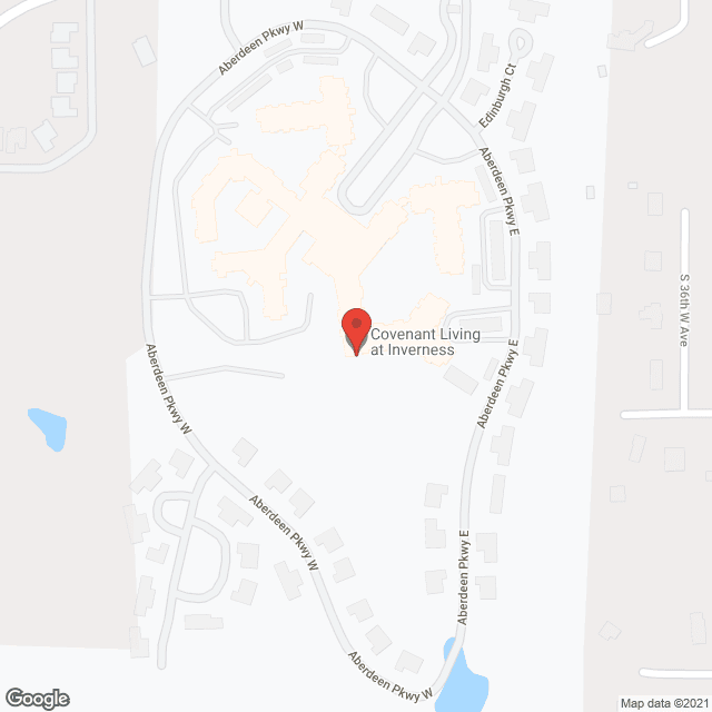 Map of the neighborhood around Inverness Village