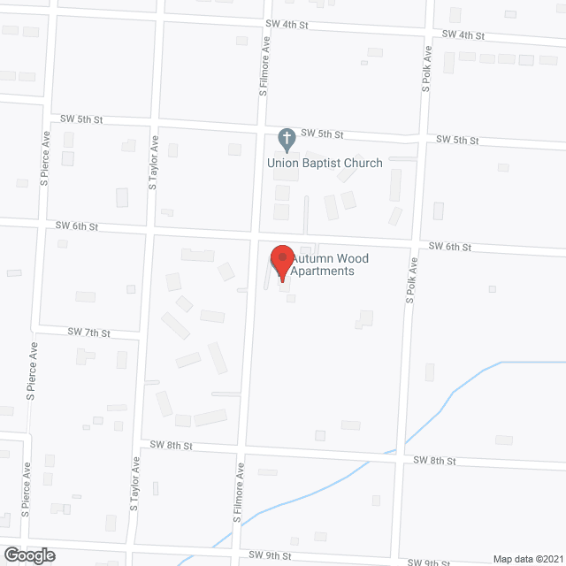 Map of the neighborhood around Autumn Woods Apartments