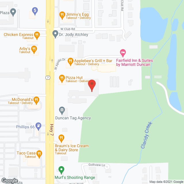 Map of the neighborhood around Country Club Care