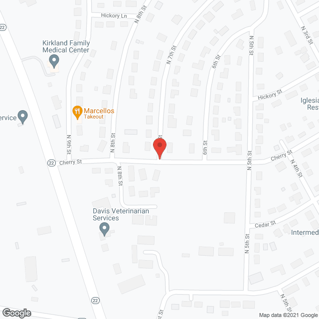 Map of the neighborhood around Dardanelle Retirement Ctr