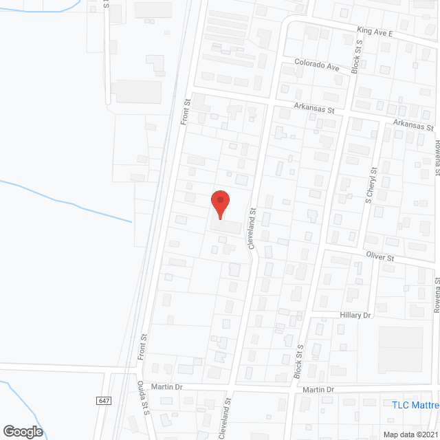 Map of the neighborhood around Magnolia Pines