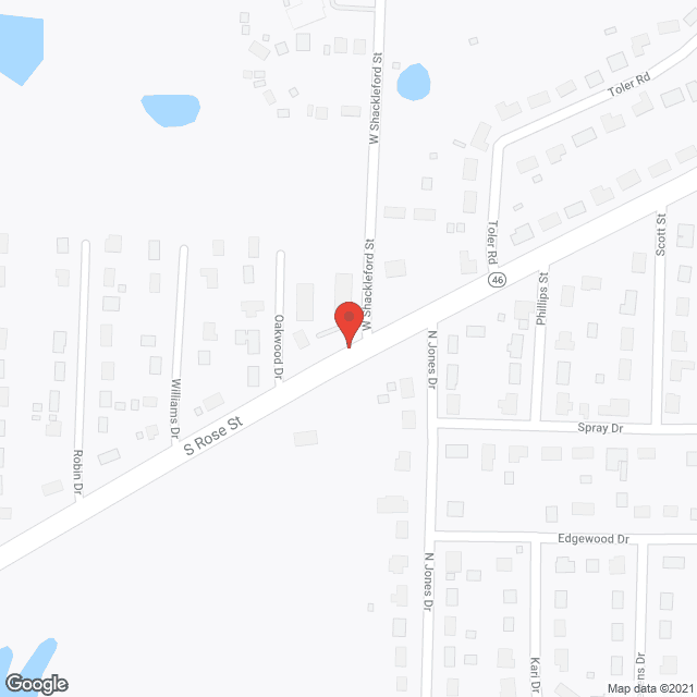 Map of the neighborhood around Sheridan Court Elderly Housing