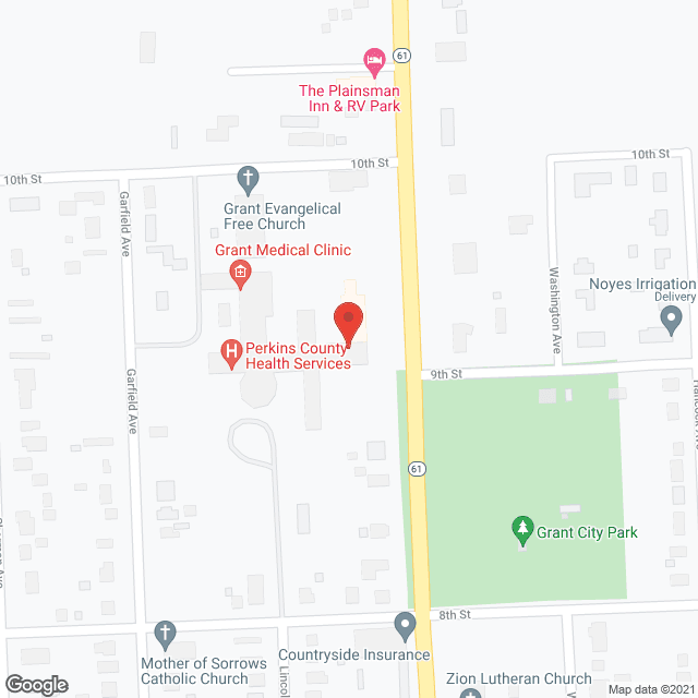 Map of the neighborhood around Golden Ours Convalescent Home