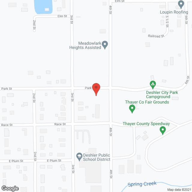 Map of the neighborhood around Parkview Haven