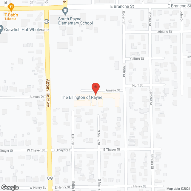 Map of the neighborhood around The Ellington