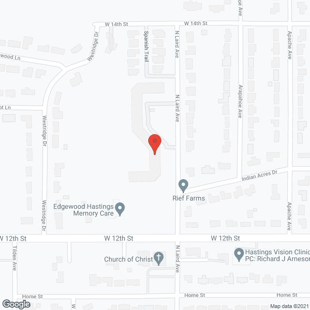 Map of the neighborhood around Regency Retirement Residence