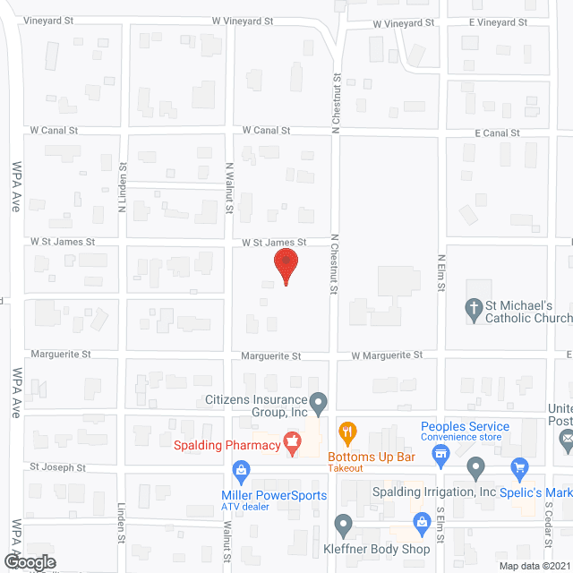 Map of the neighborhood around Friendship Villa