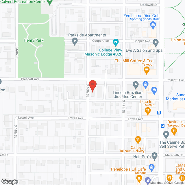 Map of the neighborhood around Prescott Place Inc