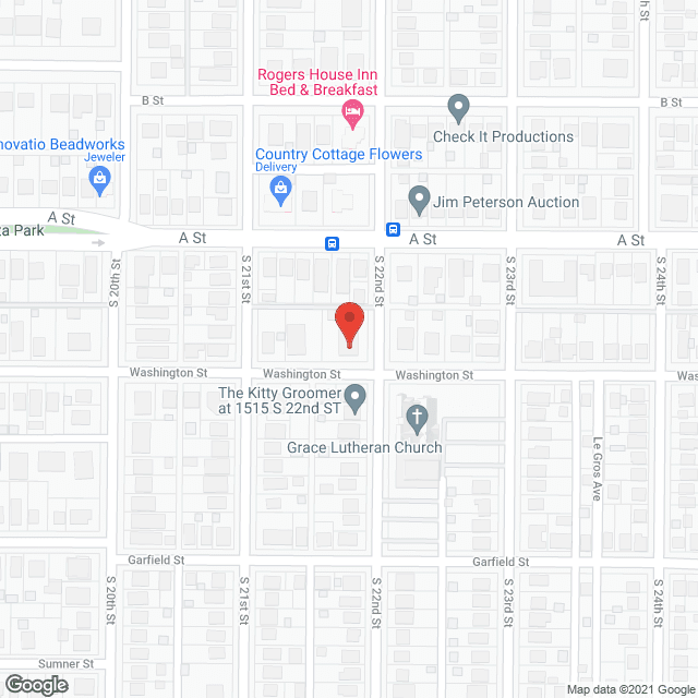 Map of the neighborhood around OUR Supported Living
