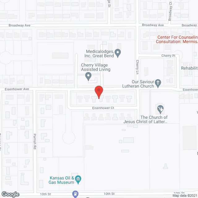 Map of the neighborhood around Cherry Village Assisted Living