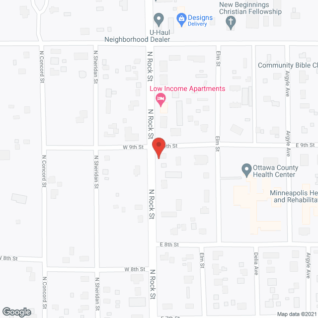 Map of the neighborhood around Twilight Years Adult Care Home