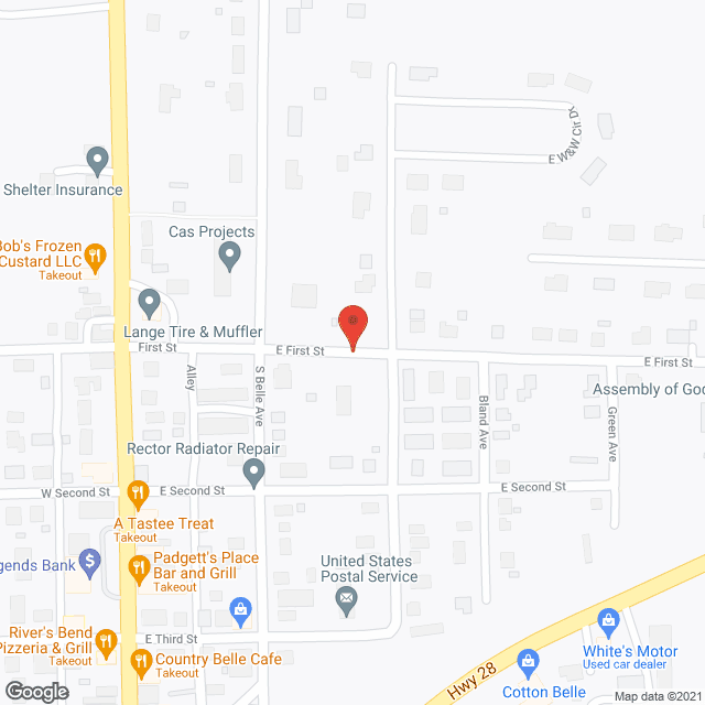 Map of the neighborhood around Victorian Estates II