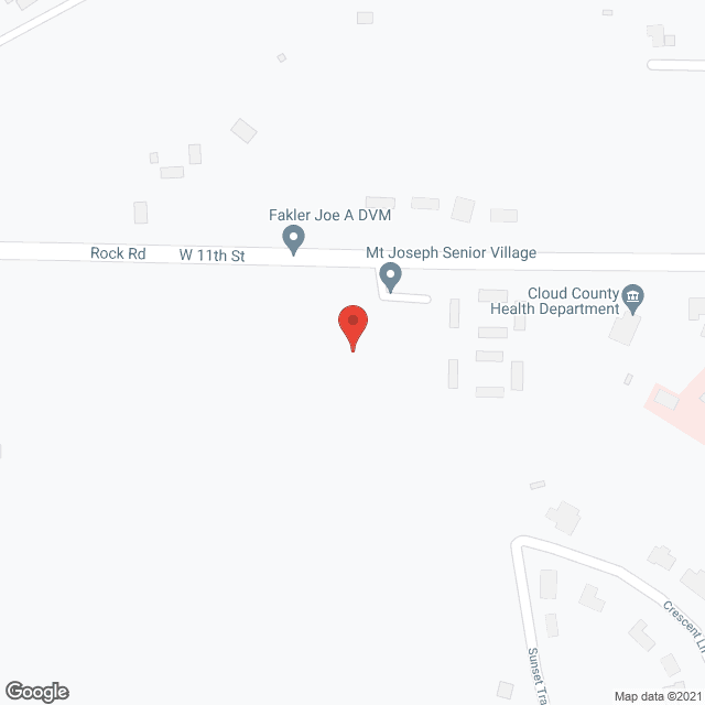 Map of the neighborhood around Mount Joseph