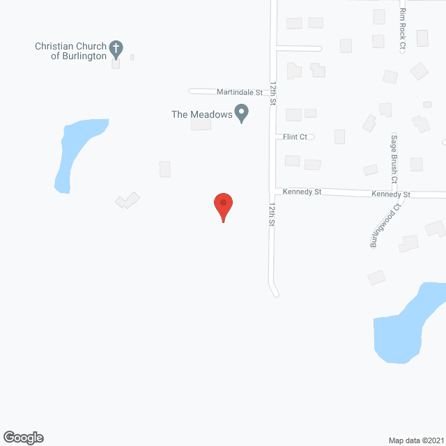 Map of the neighborhood around The Meadows
