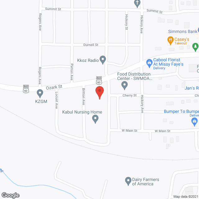 Map of the neighborhood around Pineview Heights Senior Apt