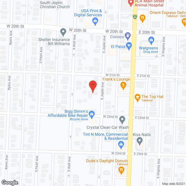 Map of the neighborhood around Love and Care Boarding Home