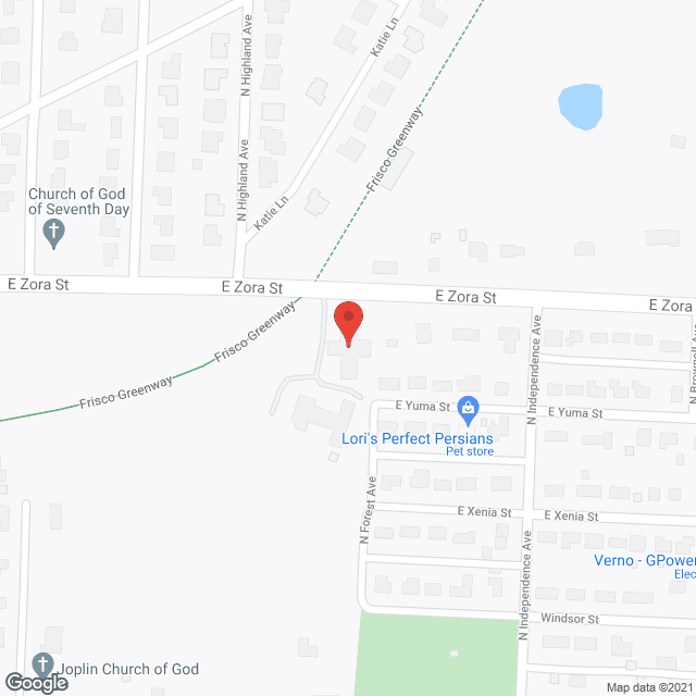 Map of the neighborhood around Autumn Place Independent Lvng