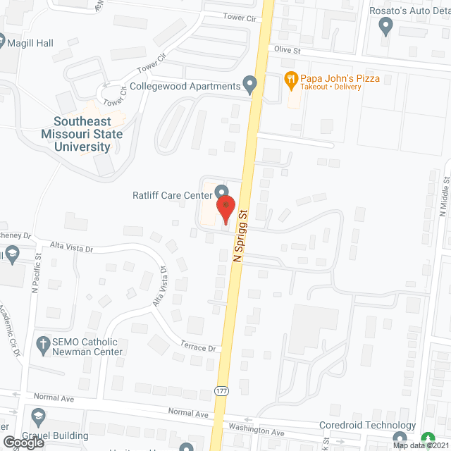 Map of the neighborhood around Sprigg Street Manor