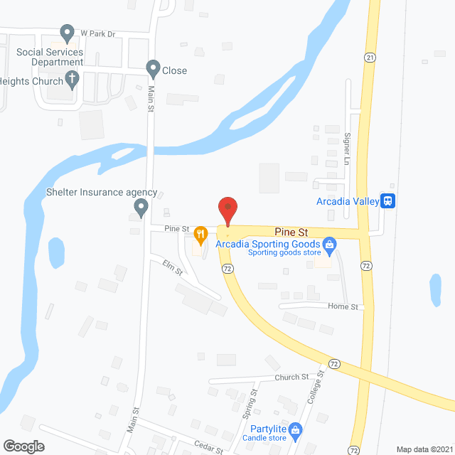 Map of the neighborhood around Ironton Baptist Home Executive