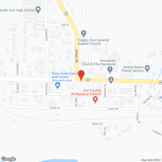 Map of the neighborhood around Patricia's Residential Care