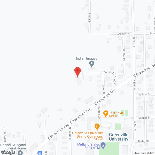 Map of the neighborhood around Almira Manor Retirement Center