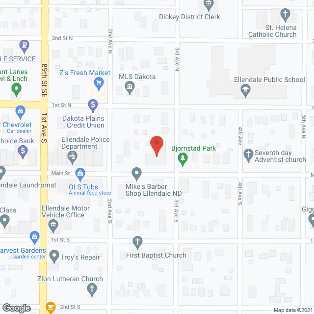 Map of the neighborhood around Evergreen Place