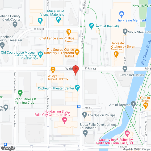 Map of the neighborhood around Albert House