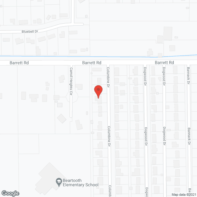 Map of the neighborhood around WyndStone