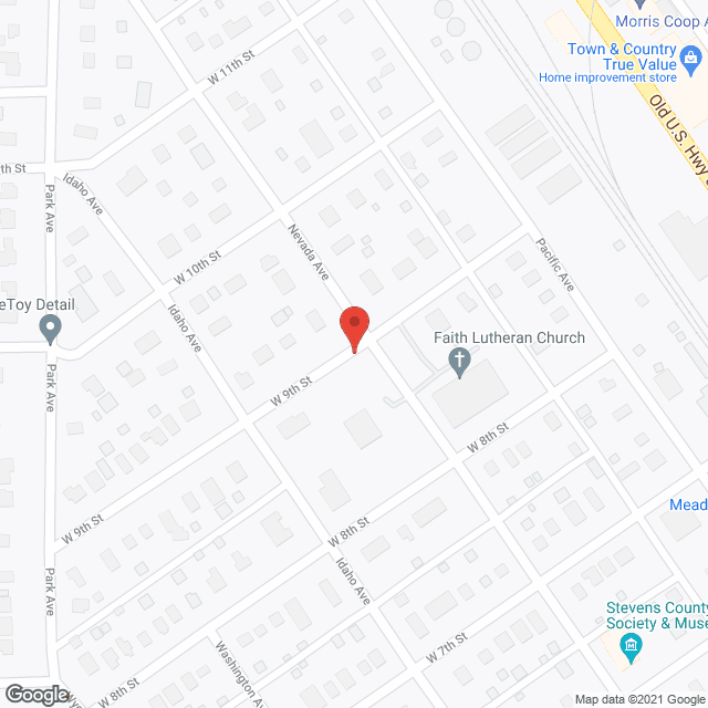 Map of the neighborhood around St Francis Health Services