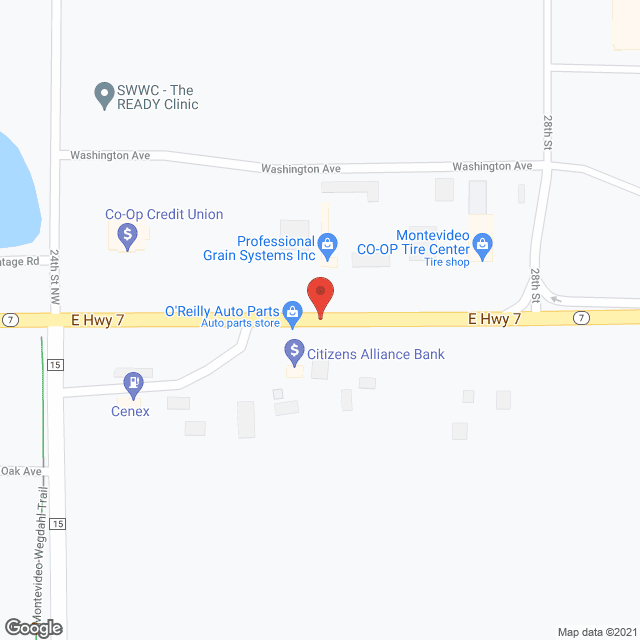 Map of the neighborhood around Luther Haven Nursing Home