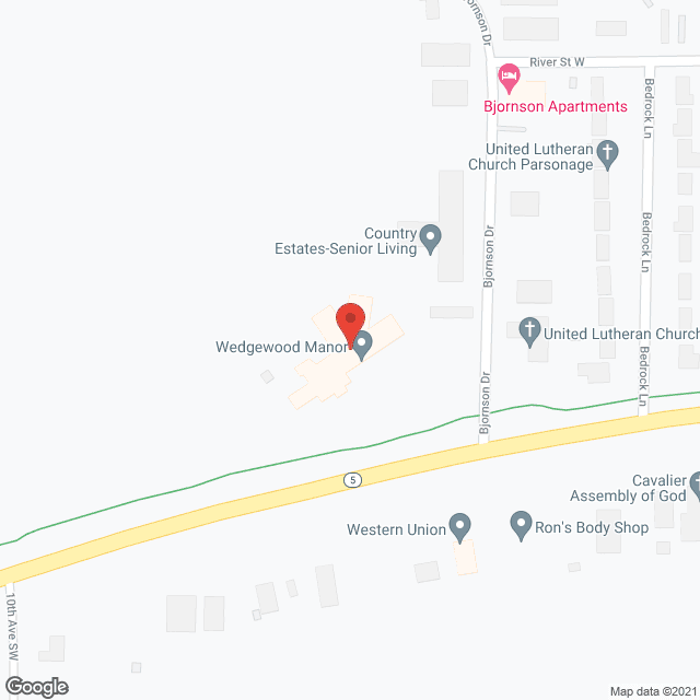 Map of the neighborhood around Wedgewood Manor