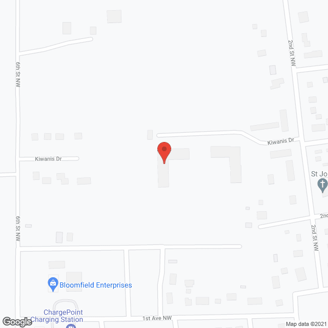 Map of the neighborhood around Hillsboro Development Assn