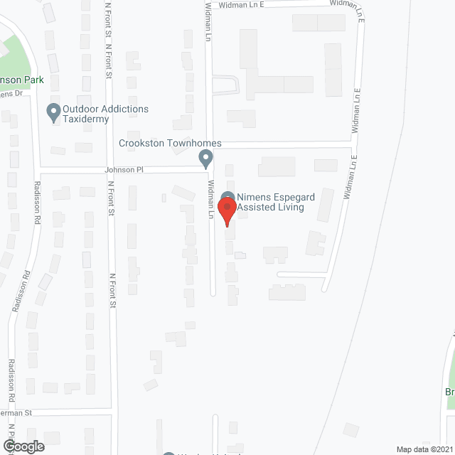 Map of the neighborhood around Nimens Espegard Assisted Livng