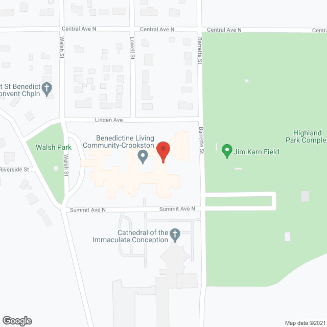 Map of the neighborhood around Villa St Vincent