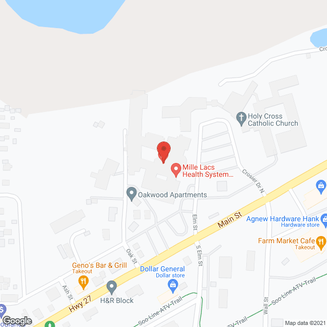Map of the neighborhood around Lake Song Assisted Living