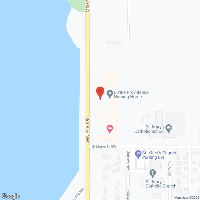Map of the neighborhood around Lake Villa Maria