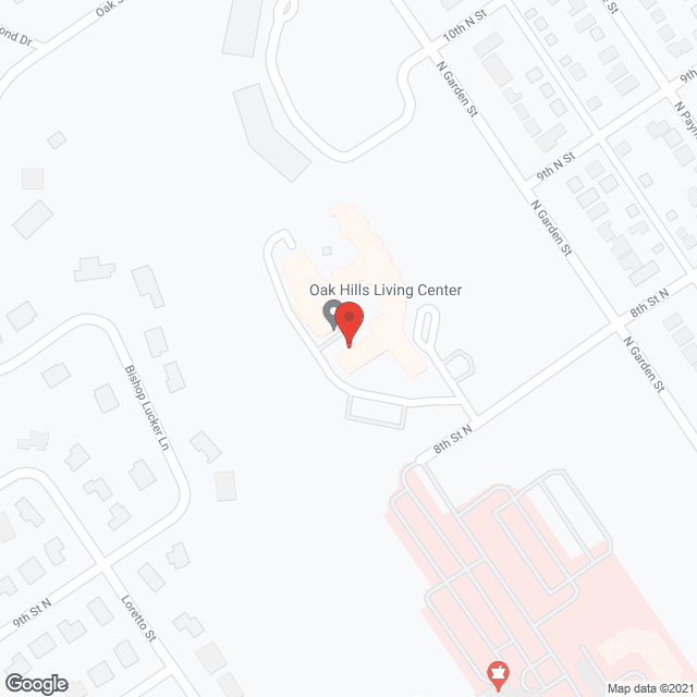 Oak Hills Living Ctr in google map