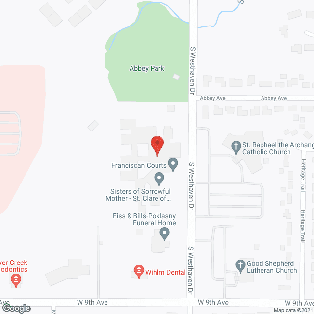 Map of the neighborhood around Sisters of Sorrowful Mother