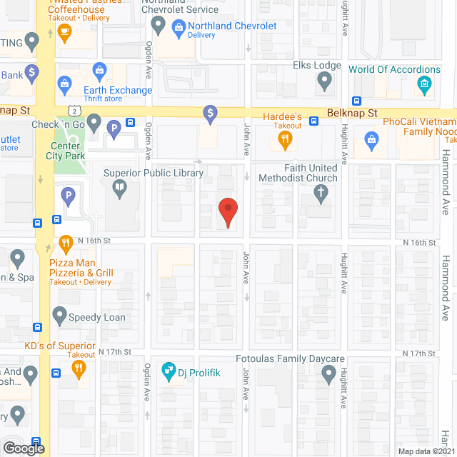 Map of the neighborhood around Tradewinds Residence