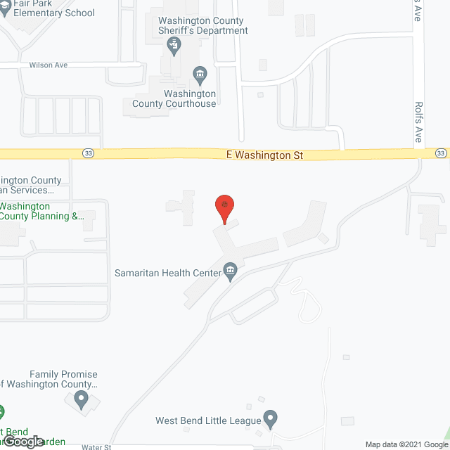 Map of the neighborhood around Samaritan Health Ctr