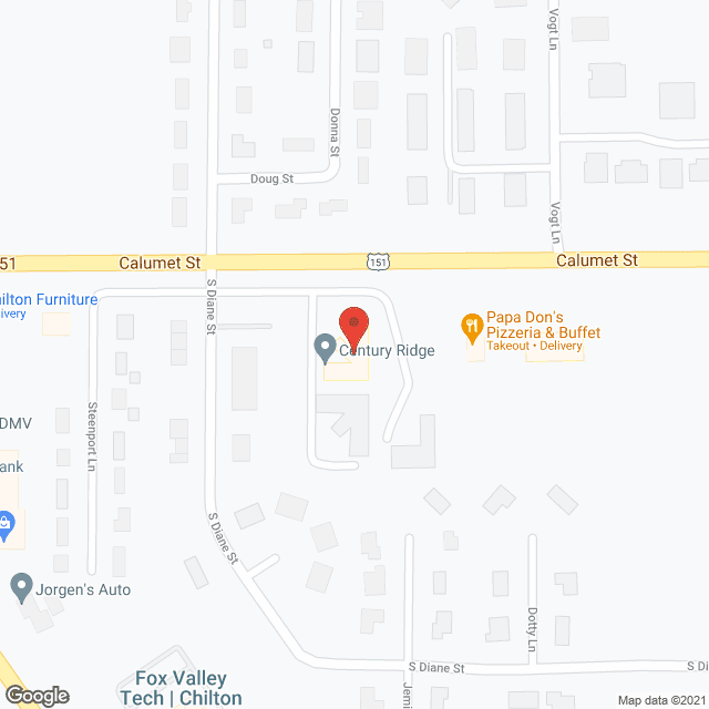 Map of the neighborhood around Century Ridge Inc