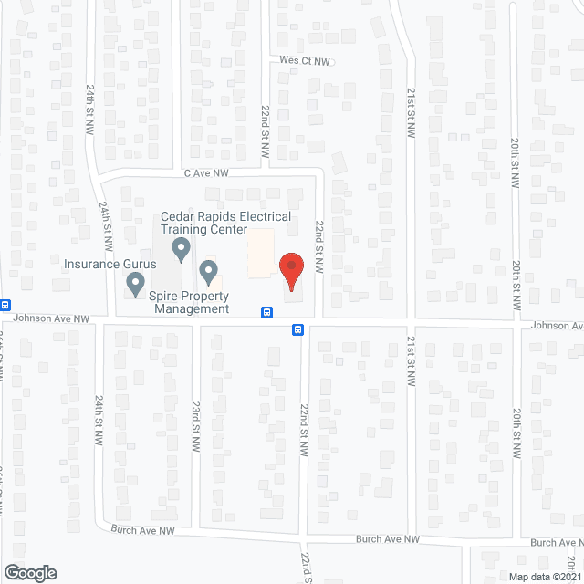 Map of the neighborhood around Evergreen Estates III