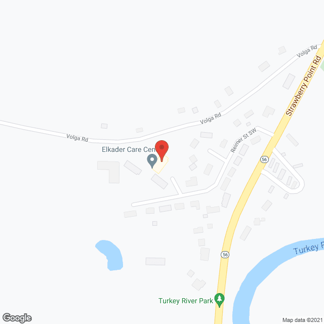 Map of the neighborhood around Elkader Care Ctr